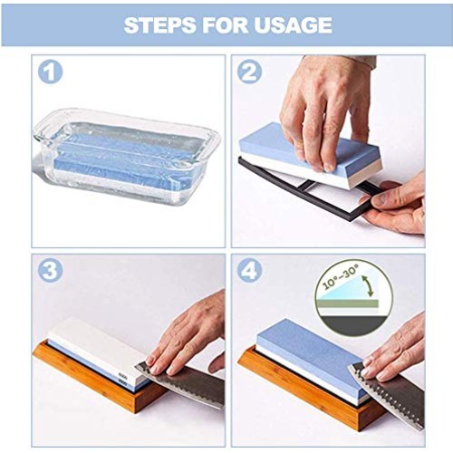 Whetstone Knife Sharpener-1000 6000 Grit, Professional Knife Sharp...