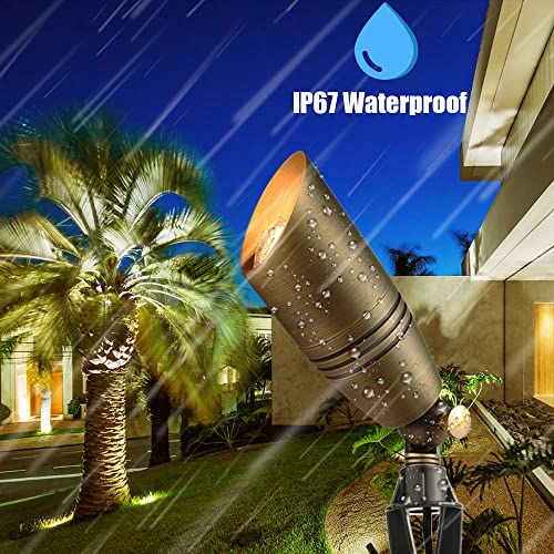 Makergroup LED Brass Spotlight Uplight 12V Low Voltage Landscape O...