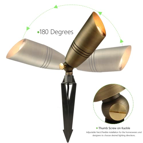 Makergroup LED Brass Spotlight Uplight 12V Low Voltage Landscape O...