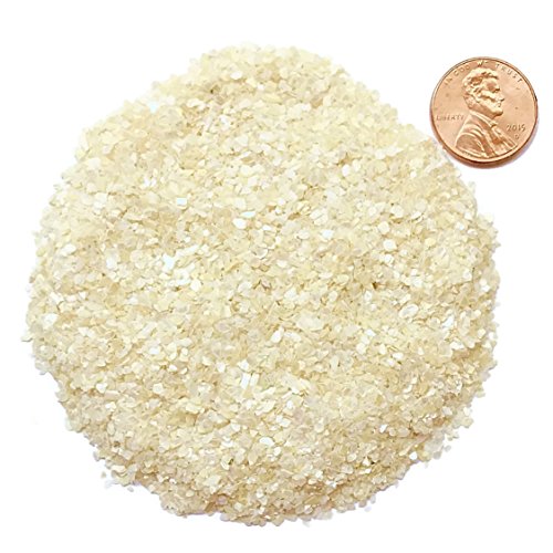 Natural Crushed Mother-of-Pearl for Woodworking Inlay, Bleached, M...