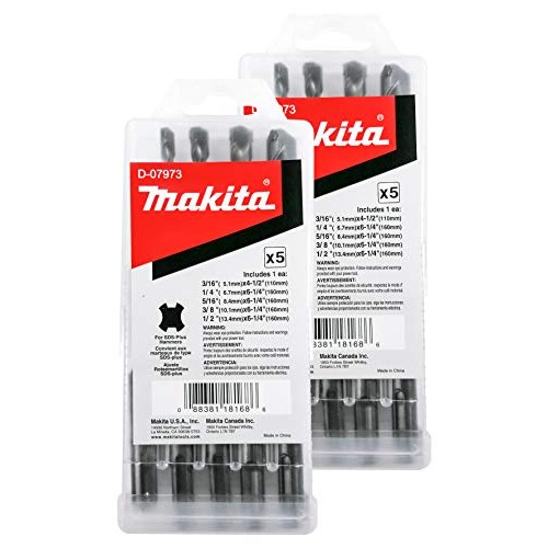 Makita 10 Piece - SDS-Plus Drill Bit Set For SDS+ Rotary Hammers -...