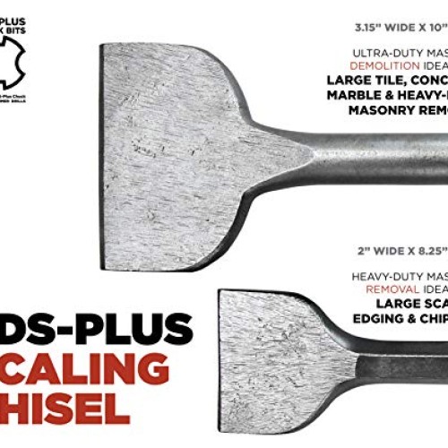 Makita 2 Piece - SDS-Plus 3 Scaling Chisel Bit Set For SDS+ Rotar...