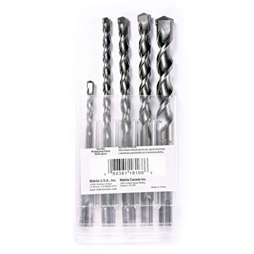 Makita 5 Piece - SDS-Plus Drill Bit Set For SDS+ Rotary Hammers - ...