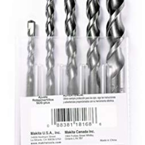 Makita 5 Piece - SDS-Plus Drill Bit Set For SDS+ Rotary Hammers - ...