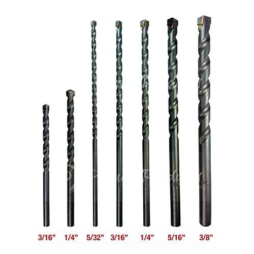 Makita 7 Piece - Complete Concrete Drill Bit Set for Hammer Drills...