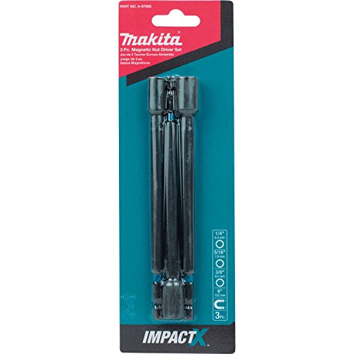 Makita A-97695 Impactx 3 Pc 6″ Magnetic Nut Driver Set