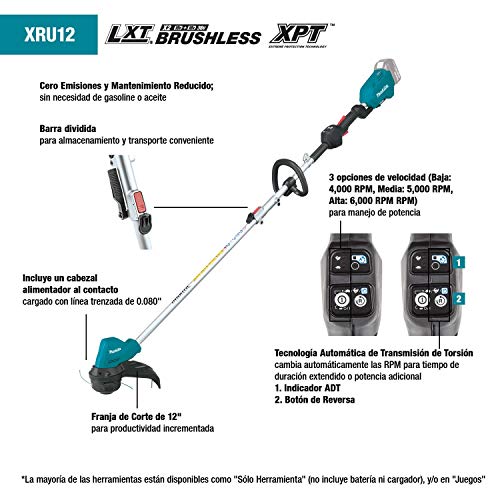 Makita Lithium-Ion Brushless Cordless XRU12SM1 18V LXT String Trim...