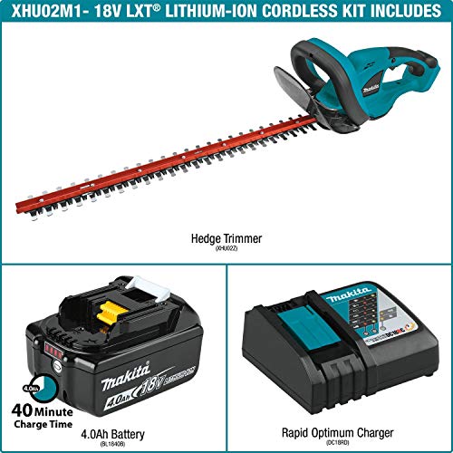 Makita XHU02M1 18V LXT Lithium-Ion Cordless 4.0Ah 22 Hedge Trim...
