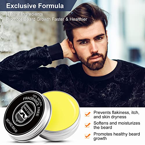 MALE GOD Beard Growth Kit - Beard Kit with Beard Growth Oil2 Pack...