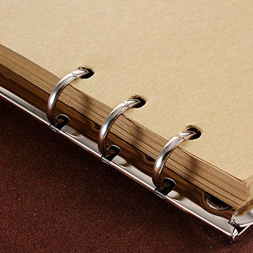 Leather Journal, Vintage Spiral Refillable Notebook Sketchbook But...