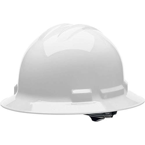Malta Dynamics 4 pt. Full Brim Style Hard Hat White, OSHA/ANSI C...