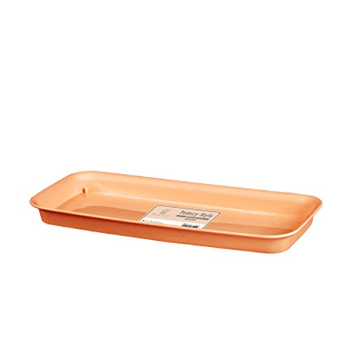 Malxs Rectangular Planter Saucer Pottery Style,15.6-inch in Length...