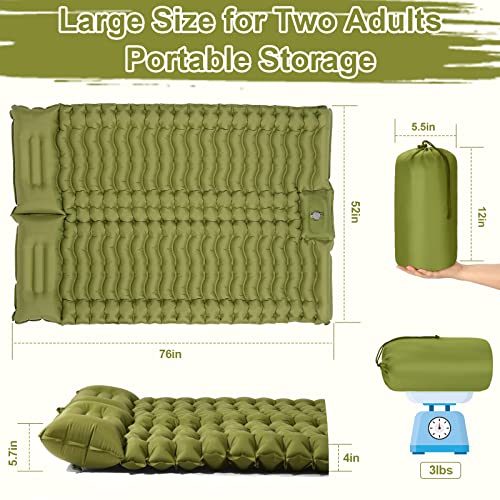 Sleeping Pad for Camping Air Mattress Bed Self Inflating Double Sl...