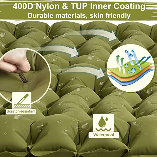 Sleeping Pad for Camping Air Mattress Bed Self Inflating Double Sl...