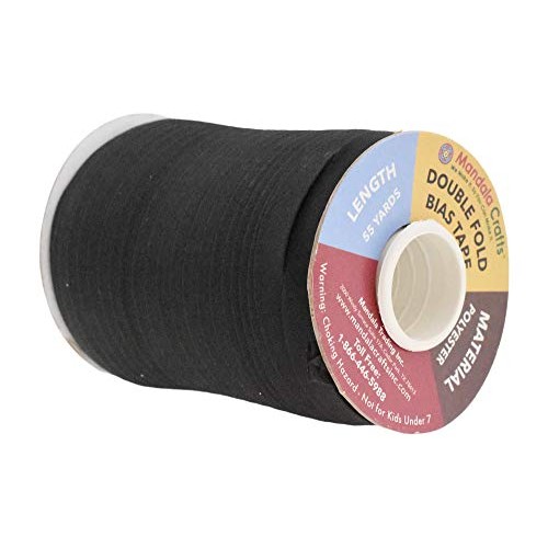 Double Fold Bias Tape for Sewing, Seaming, Binding, Hemming, Pipin...