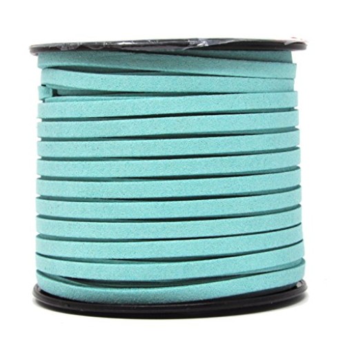 Mandala Crafts 50 Yards 5mm Wide Jewelry Making Flat Micro Fiber L...