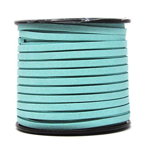 Mandala Crafts 50 Yards 5mm Wide Jewelry Making Flat Micro Fiber L...