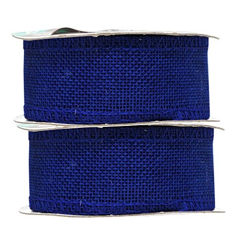 Mandala Crafts Burlap Ribbon, Jute Fabric Strip Spool for Rustic O...