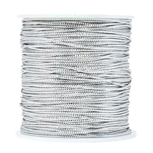 Mandala Crafts Metallic Cord Tinsel String Rope for Ornament Hangi...