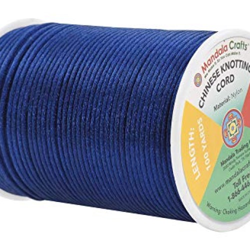 Mandala Crafts Satin Rattail Cord String from Nylon for Chinese Kn...
