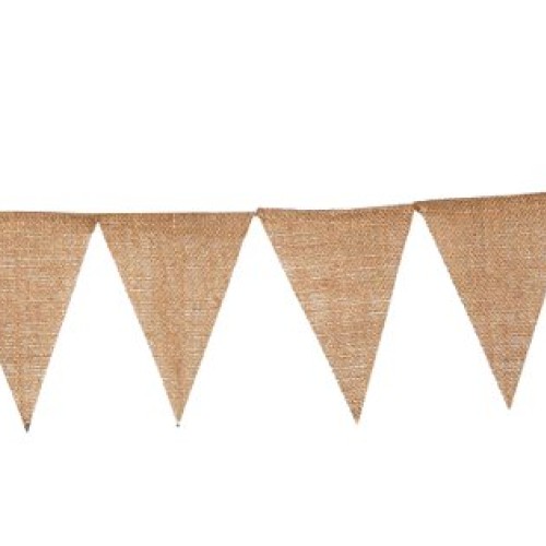 Plain Burlap Banner Flags DIY Burlap Pennant Banners for Birthday,...