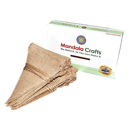 Plain Burlap Banner Flags DIY Burlap Pennant Banners for Birthday,...