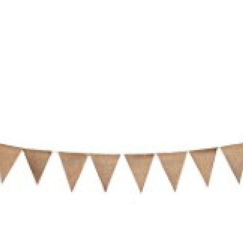 Plain Burlap Banner Flags DIY Burlap Pennant Banners for Birthday,...