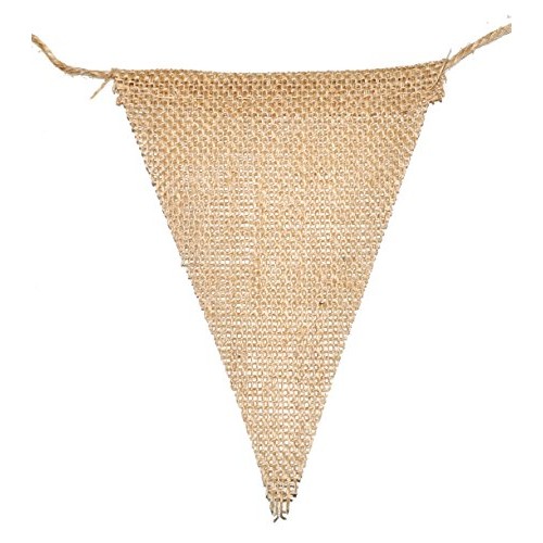 Plain Burlap Banner Flags DIY Burlap Pennant Banners for Birthday,...