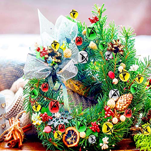 MANSHU 3/4-Inch Craft Bells, 40 Pieces Jingle Bells, Golden