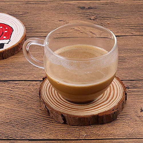 Natural Wood Slices 25 Pcs 3-3.5 Round Wood Discs Tree Bark Wood...