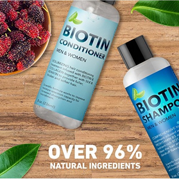 Biotin Shampoo and Conditioner Hair Loss Treatment for Thinning Ha...