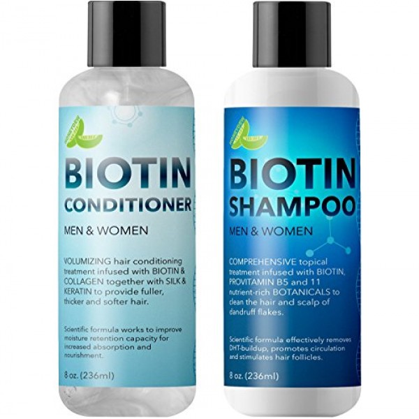Biotin Shampoo and Conditioner Hair Loss Treatment for Thinning Ha...