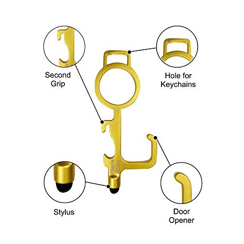 No Touch Door Opener 4 PC | Clean Keys Button Pusher Stylus | To...
