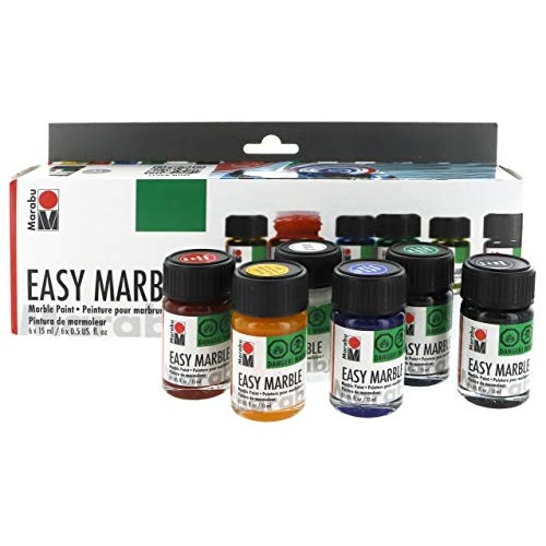 Marabu Easy Marble Paint Starter Set MBU66053