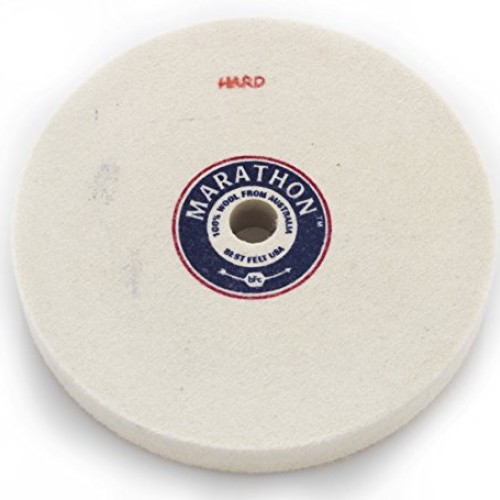 Marathon 6 x 3/4 Felt Polishing Wheel 5/8 Arbor Hole Hard