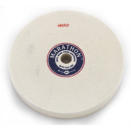 Marathon 6 x 3/4 Felt Polishing Wheel 5/8 Arbor Hole Hard