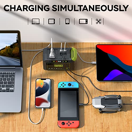 MARBERO 88Wh Portable Power Station 24000mAh Camping Solar Generat...