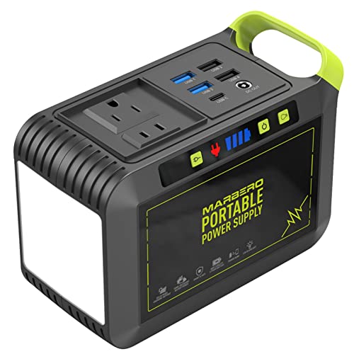 MARBERO 88Wh Portable Power Station 24000mAh Camping Solar Generat...