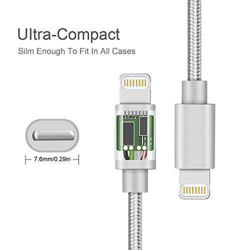 iPhone Charger Cable MFi Certified Lightning Cord 3Pack 6ft USB Fa...
