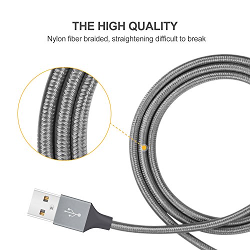 iPhone Charger Cable MFi Certified Lightning Cord 3Pack 6ft USB Fa...