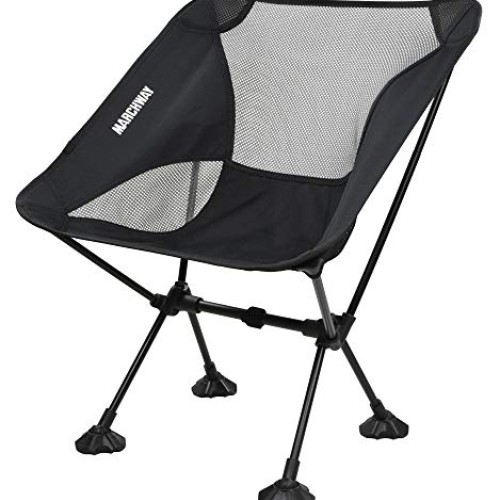 MARCHWAY Ultralight Folding Camping Chair with Anti-Sinking Wide F...