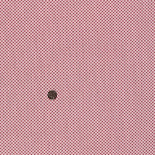 Cotton Aunt Grace Ties One On Diagonal Check 30s Reproduction C...