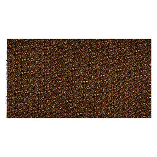 Marcus Brothers Tarrington Calico Black Fabric by The Yard