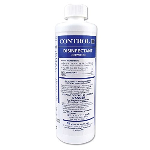 Control lll Concentrate Disinfectant Germicide 16oz EPA Registered...