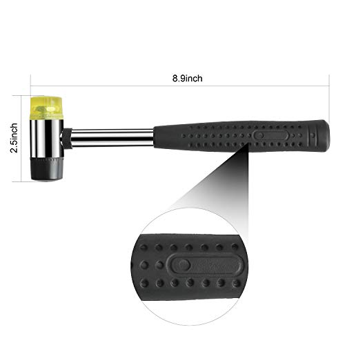 Marketty Tool 25mm Dual Head Nylon Rubber Hammer Jewelers Metal Ma...