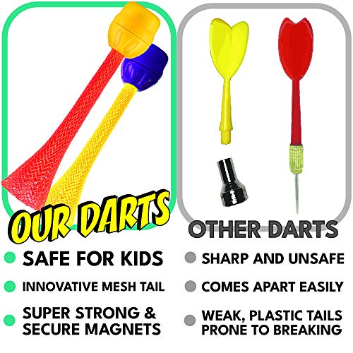 Doinkit Darts Kid-Safe Indoor Magnetic Dart Board - Easy to Hang, ...