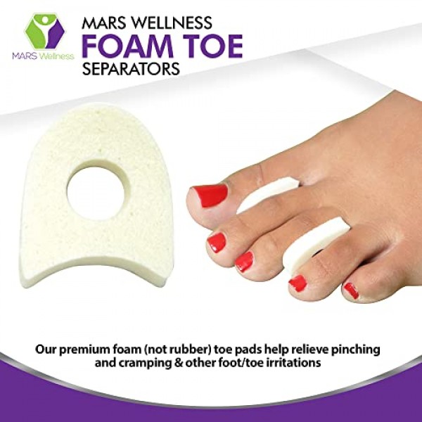 Premium Foam Toe Separators - Toe Spacers for Corn, Blister, and H...
