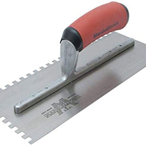 Marshalltown NT675 Notched Trowel 3/16 x 3/16 x 3/16 Sq-Soft Grip...