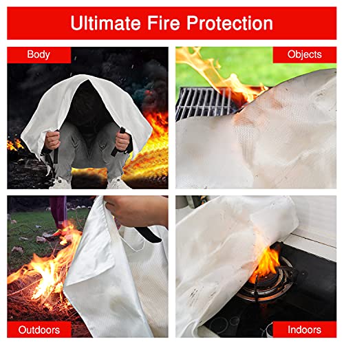 Emergency Fire Blanket for Home and Kitchen Fire Extinguishers for...