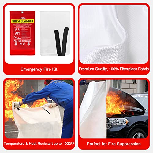 Emergency Fire Blanket for Home and Kitchen Fire Extinguishers for...